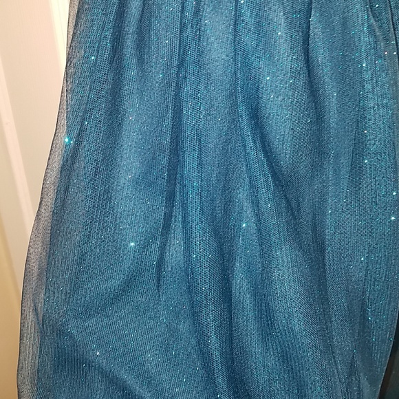 Sparkling teal dress - Picture 4 of 4